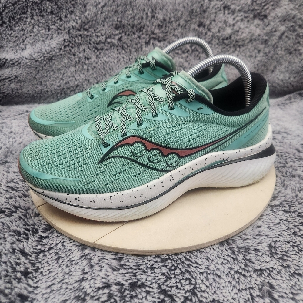 Saucony Endorphin Speed 3 Running Shoes, Sprig/Black, Women's Size 9 - Picture 4 of 9